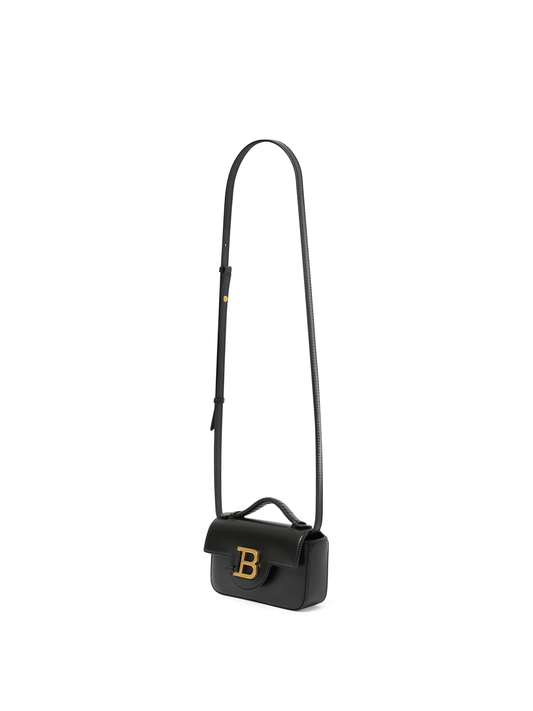 BALMAIN B-Buzz Mini 17 Calfskin Bag (Black)