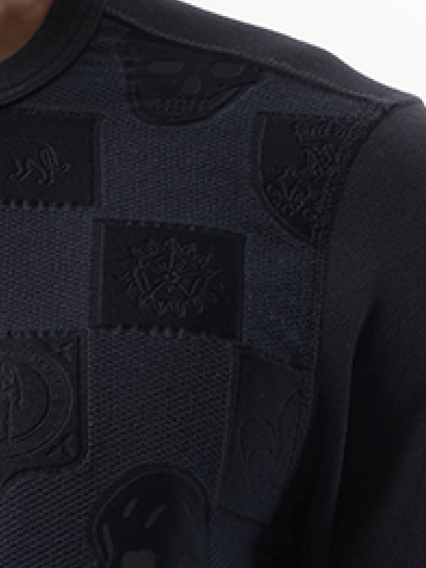 ALEXANDER MCQUEEN Jacquard Front Sweatshirt (Navy)