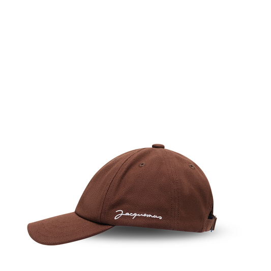 JACQUEMUS La Casquette Jacquemus Cap (Brown)