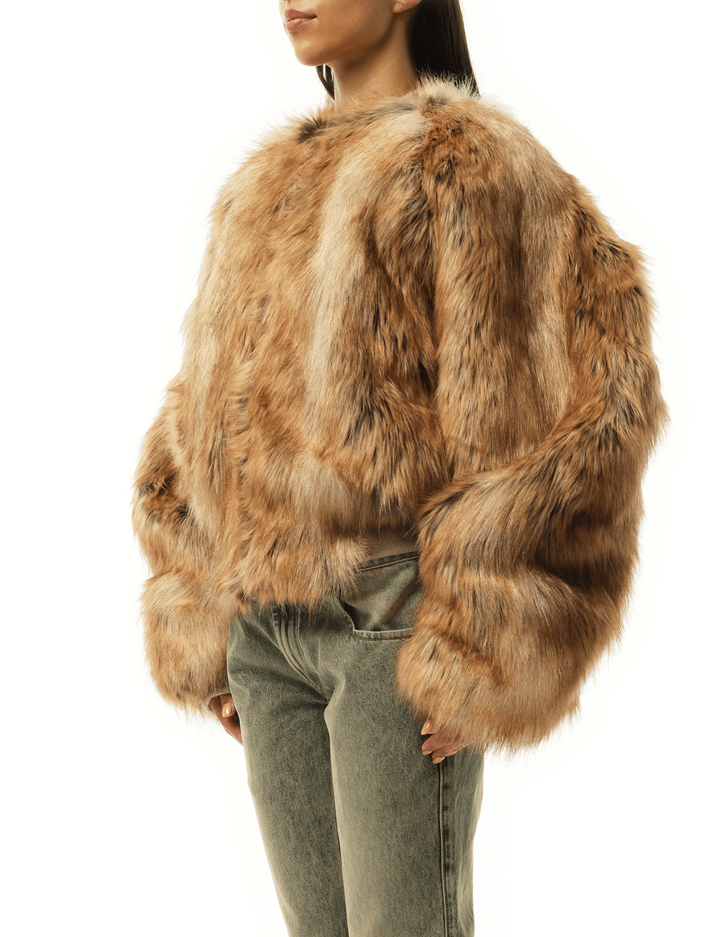 ENTIRE STUDIOS Mane Raglan Bomber (Brown)