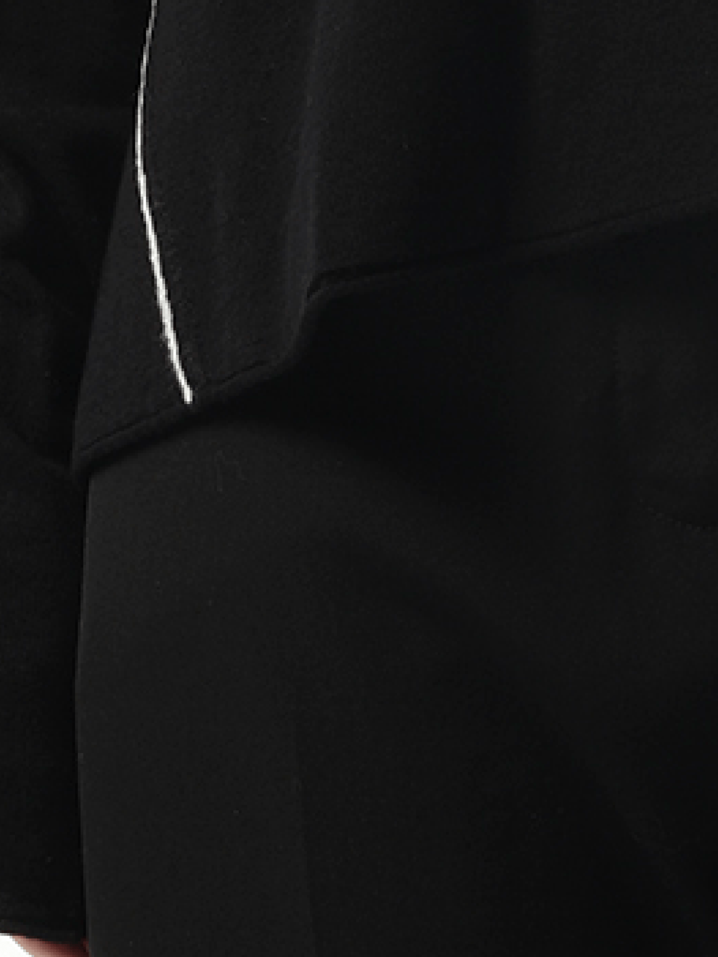 FAX COPY EXPRESS Double-sided V Neckline Sweater (Black)