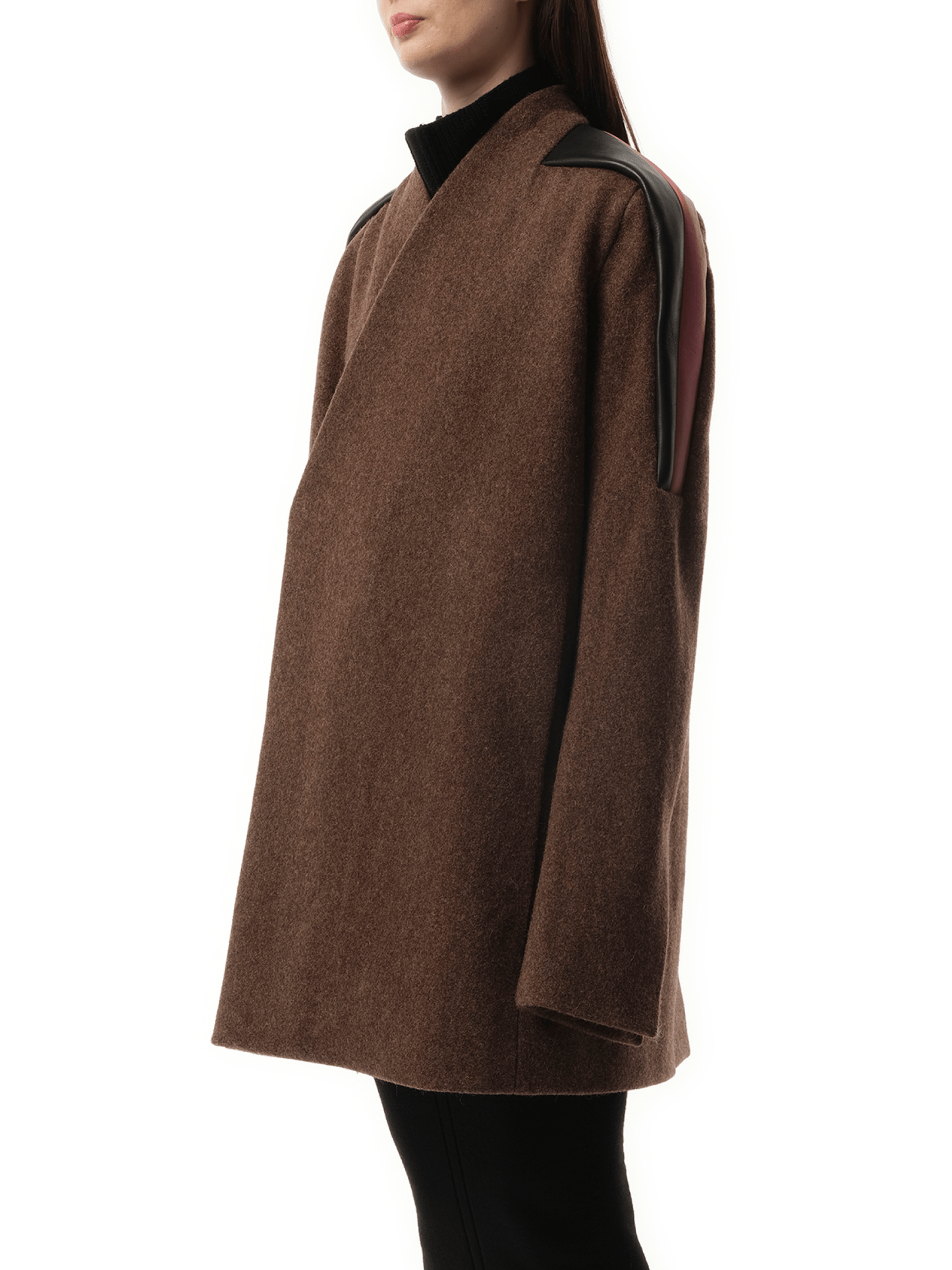 RICK OWENS Officer Jacket (Brown)