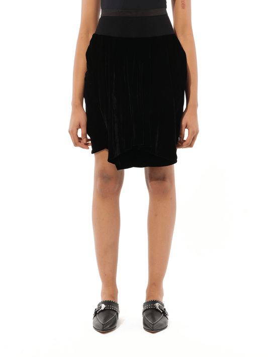 Image of a model wearing Shorts. Productname: RICK OWENS Bud Boner Shorts in Black colour by brand - RICK OWENS