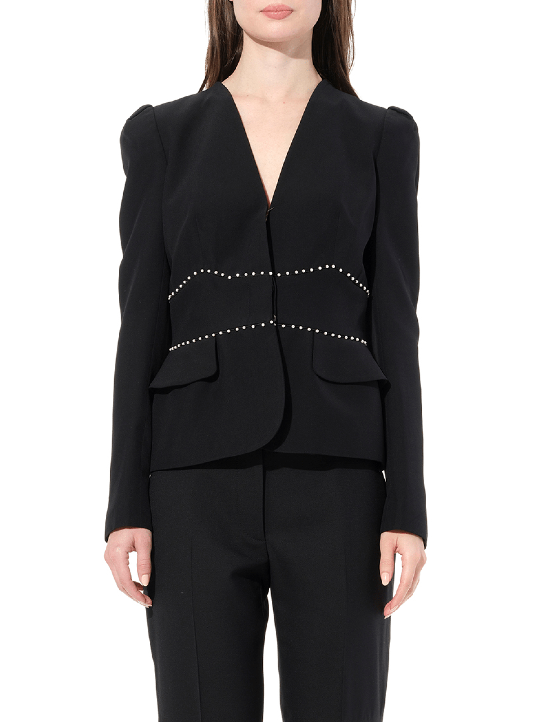 Image of Coats & Jackets. Productname: ALEXANDER MCQUEEN Jacket in BLACK colour by brand - ALEXANDER MCQUEEN