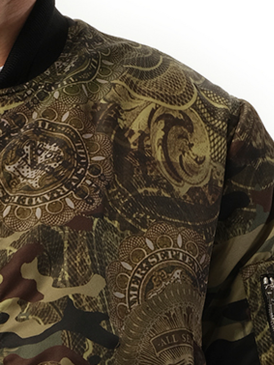 GIVENCHY Podium Dollar Bomber Jacket (Green)