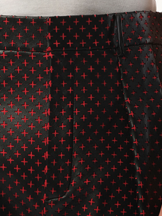 GIVENCHY Leather Bermuda (Black)