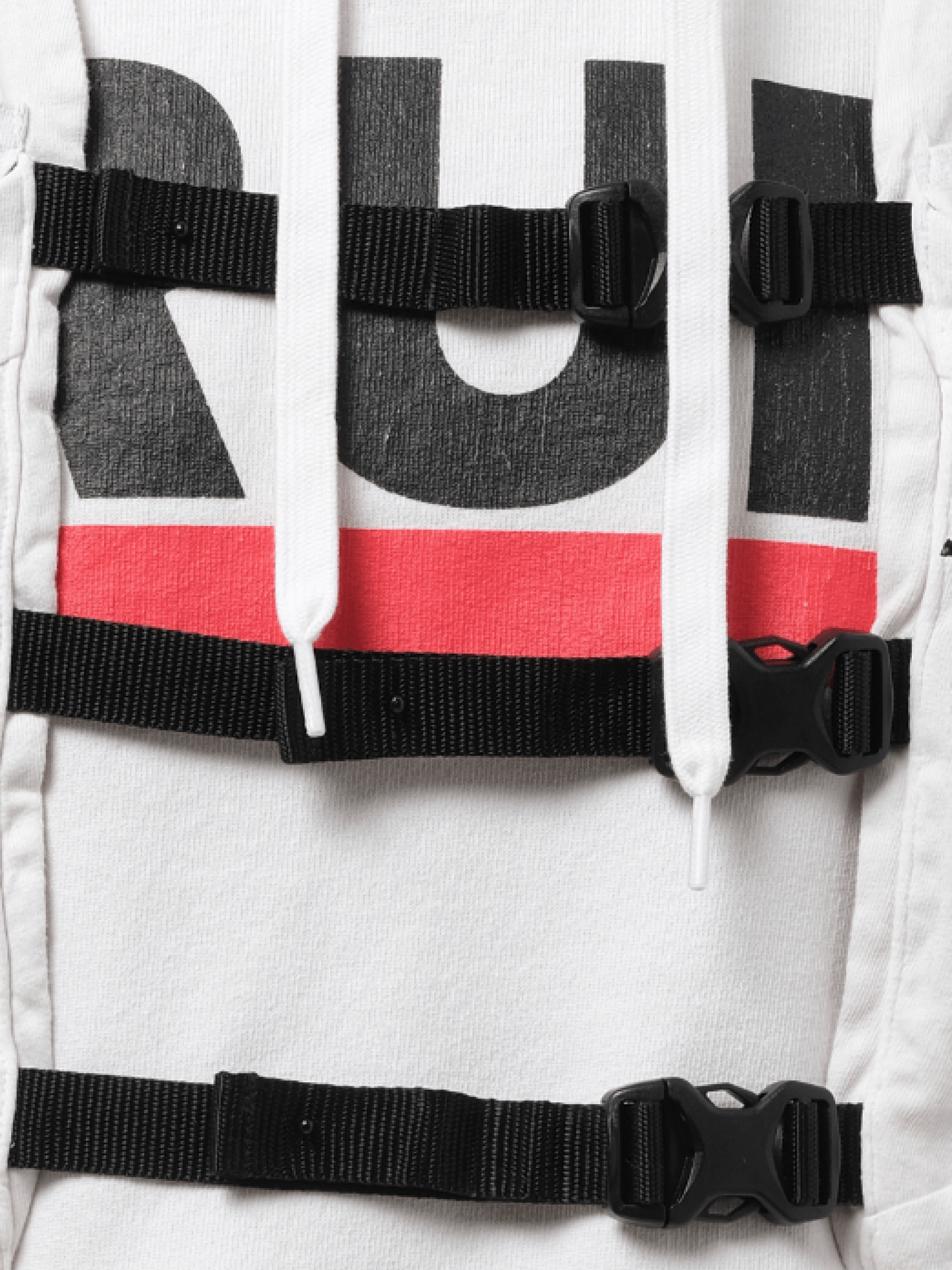 DOUBLET Trail Vest Hoodie (White)