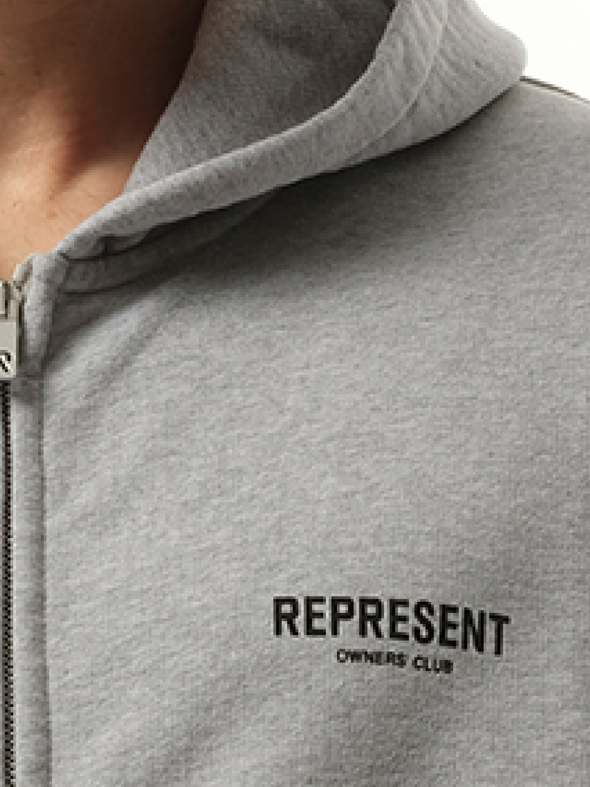 Represent Owners Club Zip Hoodie (Grey)