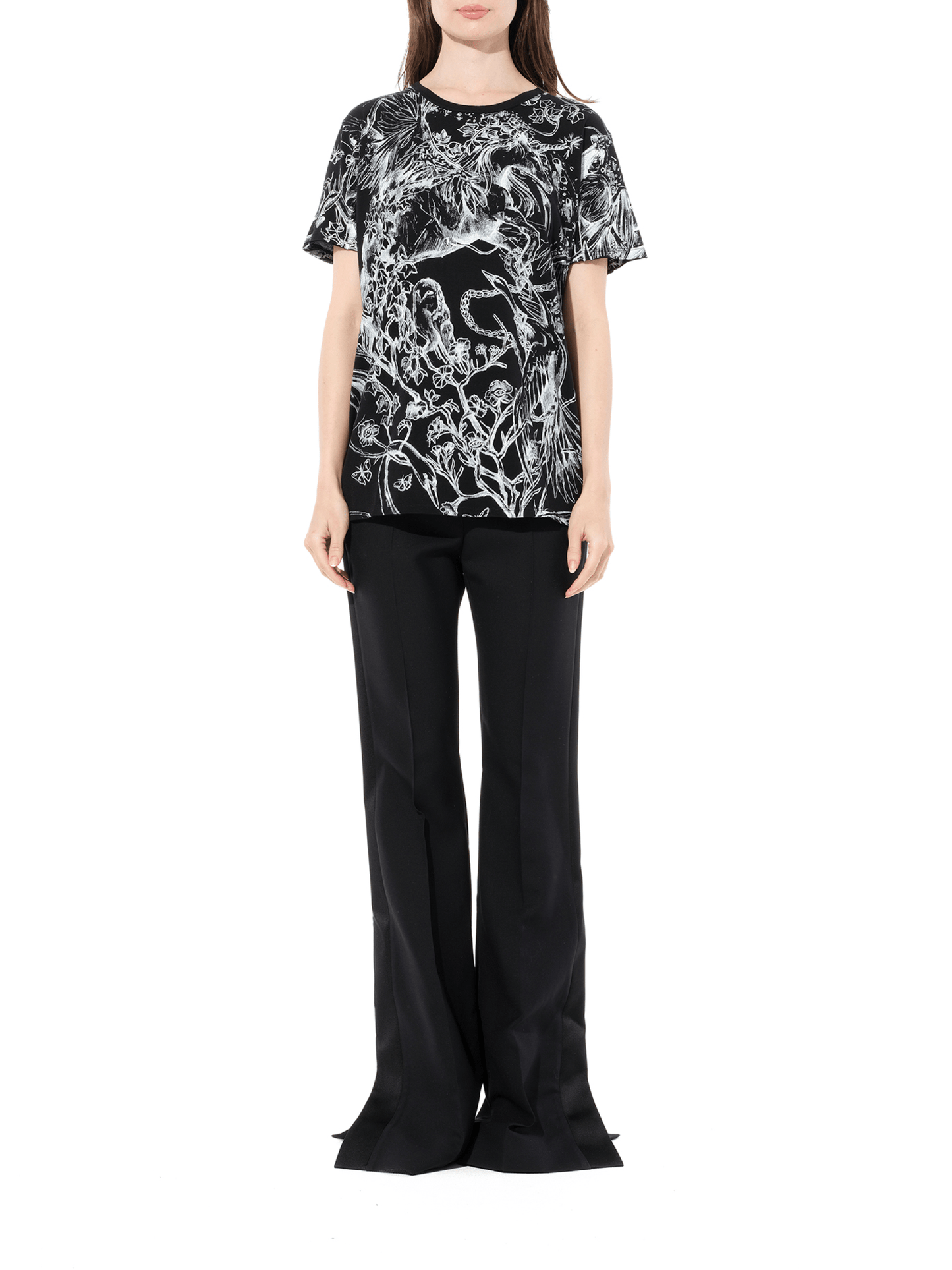 ALEXANDER MCQUEEN Unicorn Dreams T-Shirt (Black)