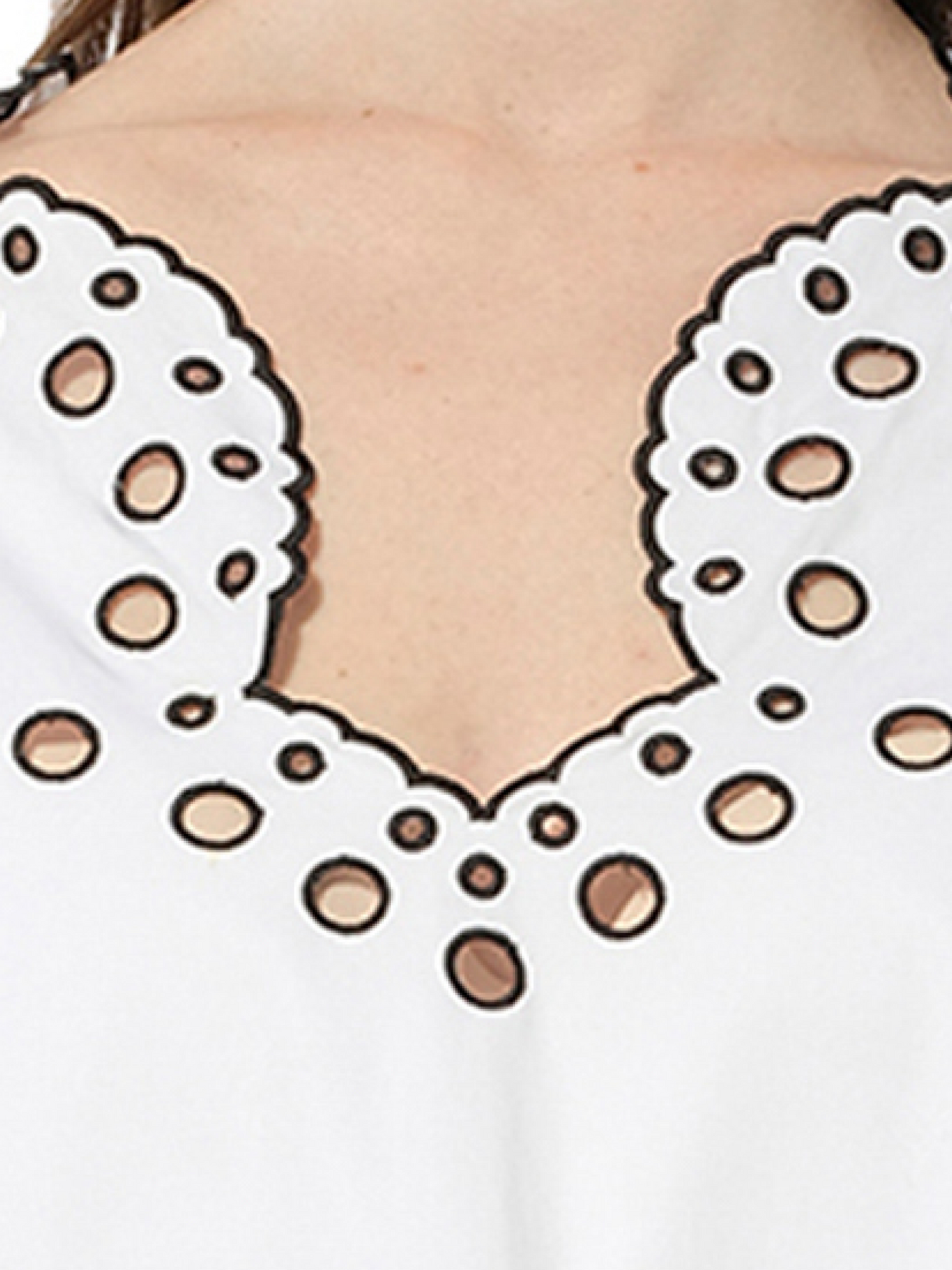 PUCCI Long Sleeve Blouse (White)