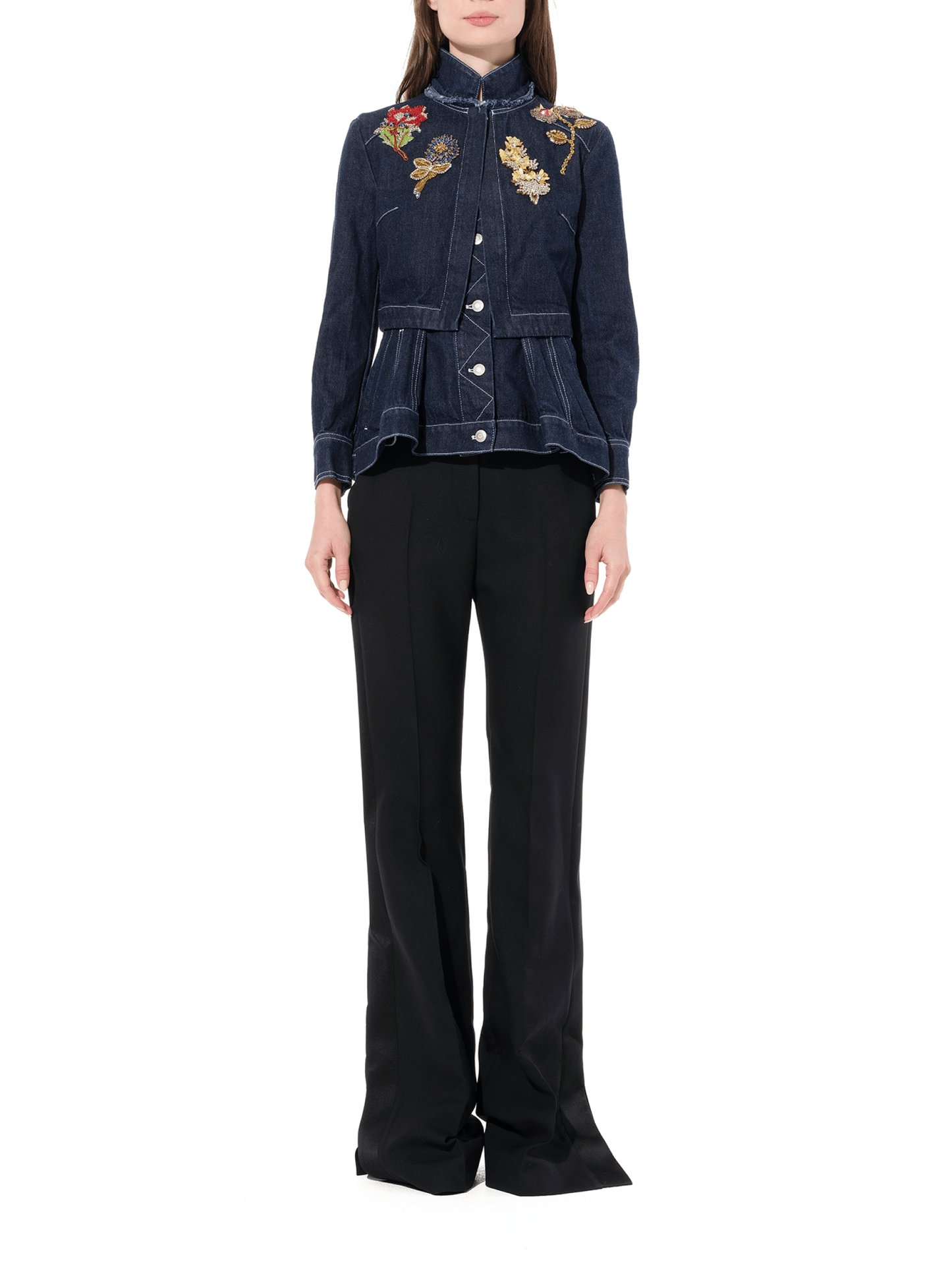 ALEXANDER MCQUEEN Raw Denim Jacket (Blue)