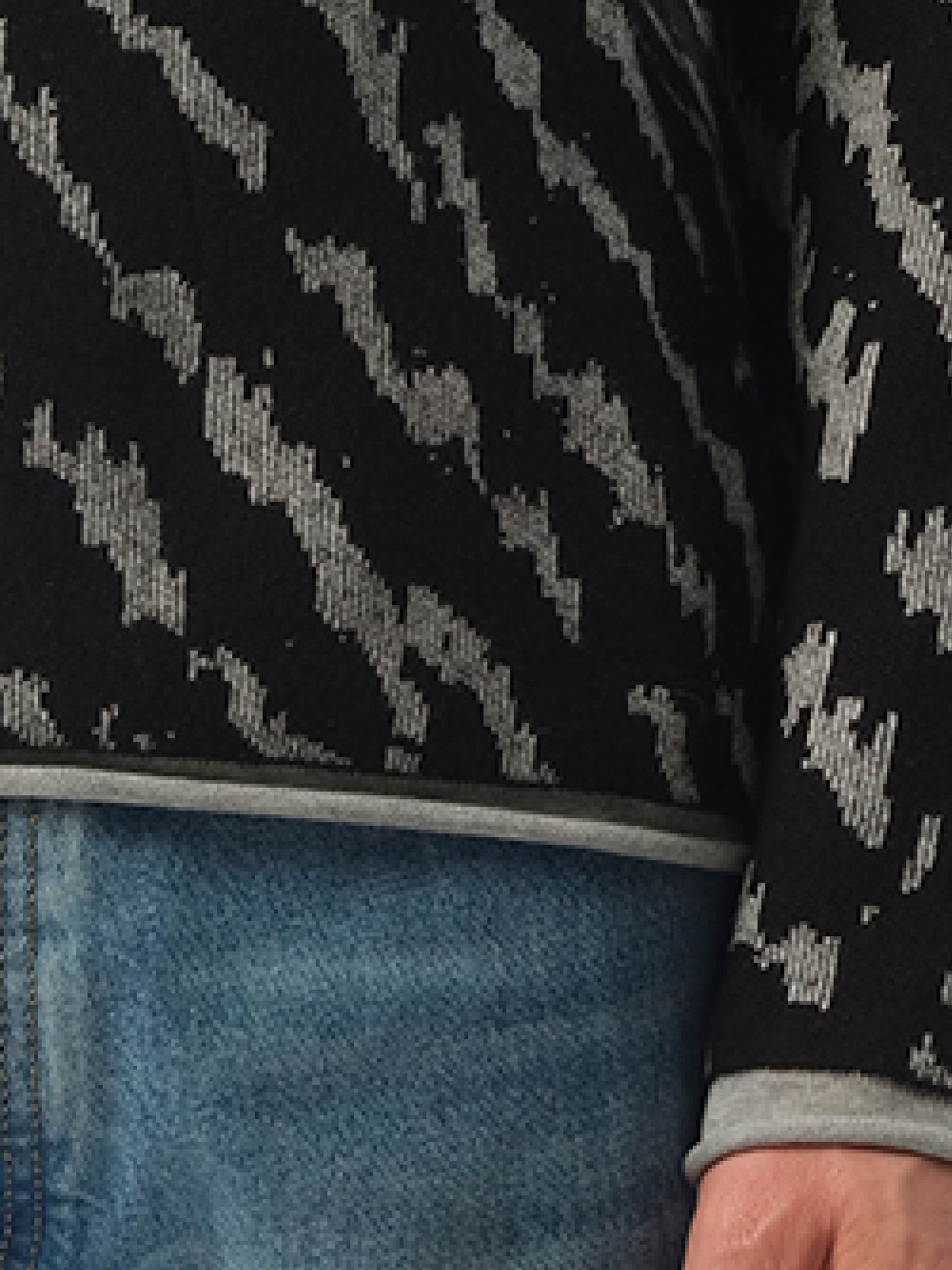 LANVIN Animal Jacq Knitwear (Black)