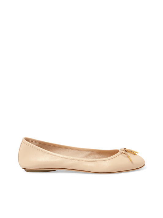 Image of Footwear. Productname: CHLOE Iris Ballerina in Blushy Beige colour by brand - CHLOE