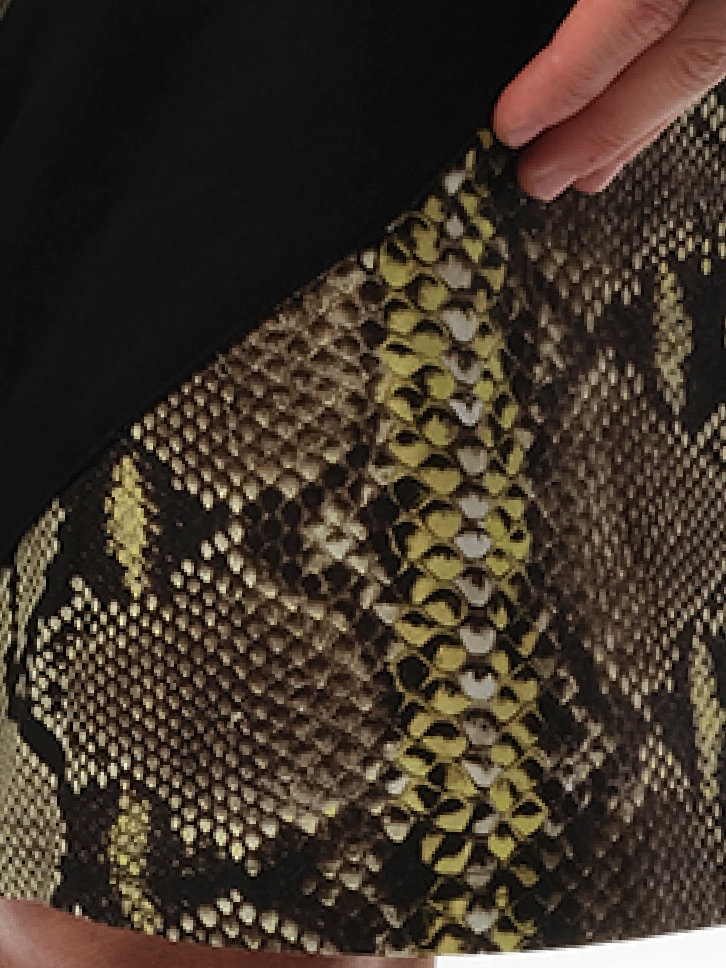 GIVENCHY Snake Print Bermuda (Beige)