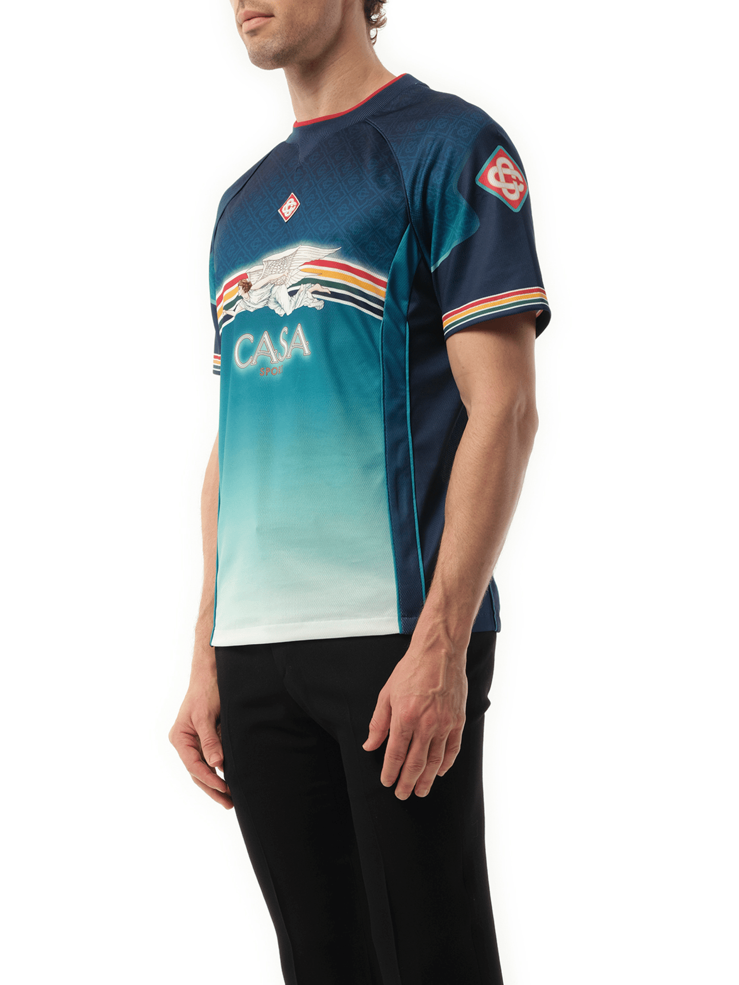 CASABLANCA Casa Printed Football Top (Multicolour)