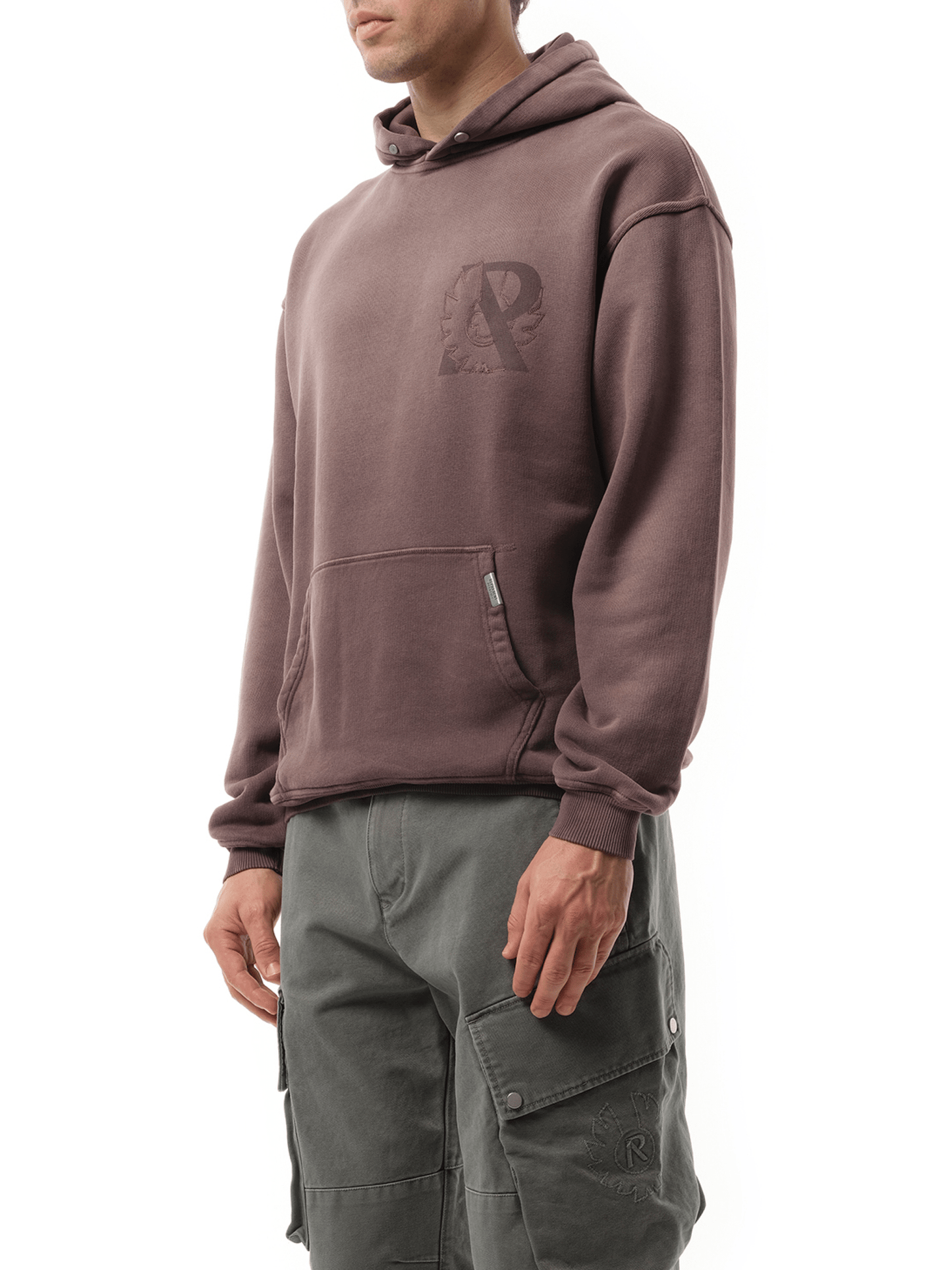 Represent X Belstaff Outline Phoenix Hoodie (Purple)