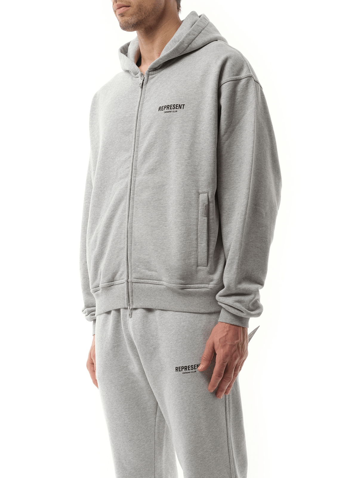 Represent Owners Club Zip Hoodie (Grey)