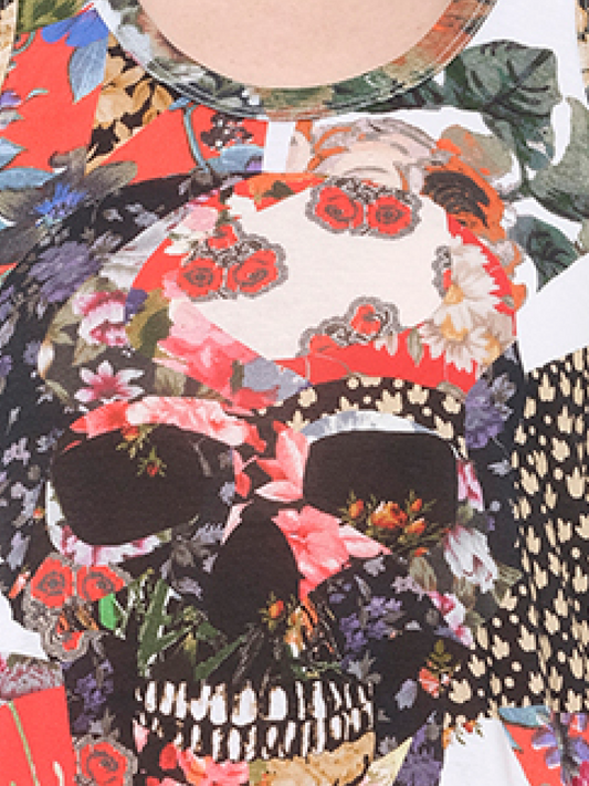 ALEXANDER MCQUEEN Maglietta Skull T-Shirt (Multicolor)