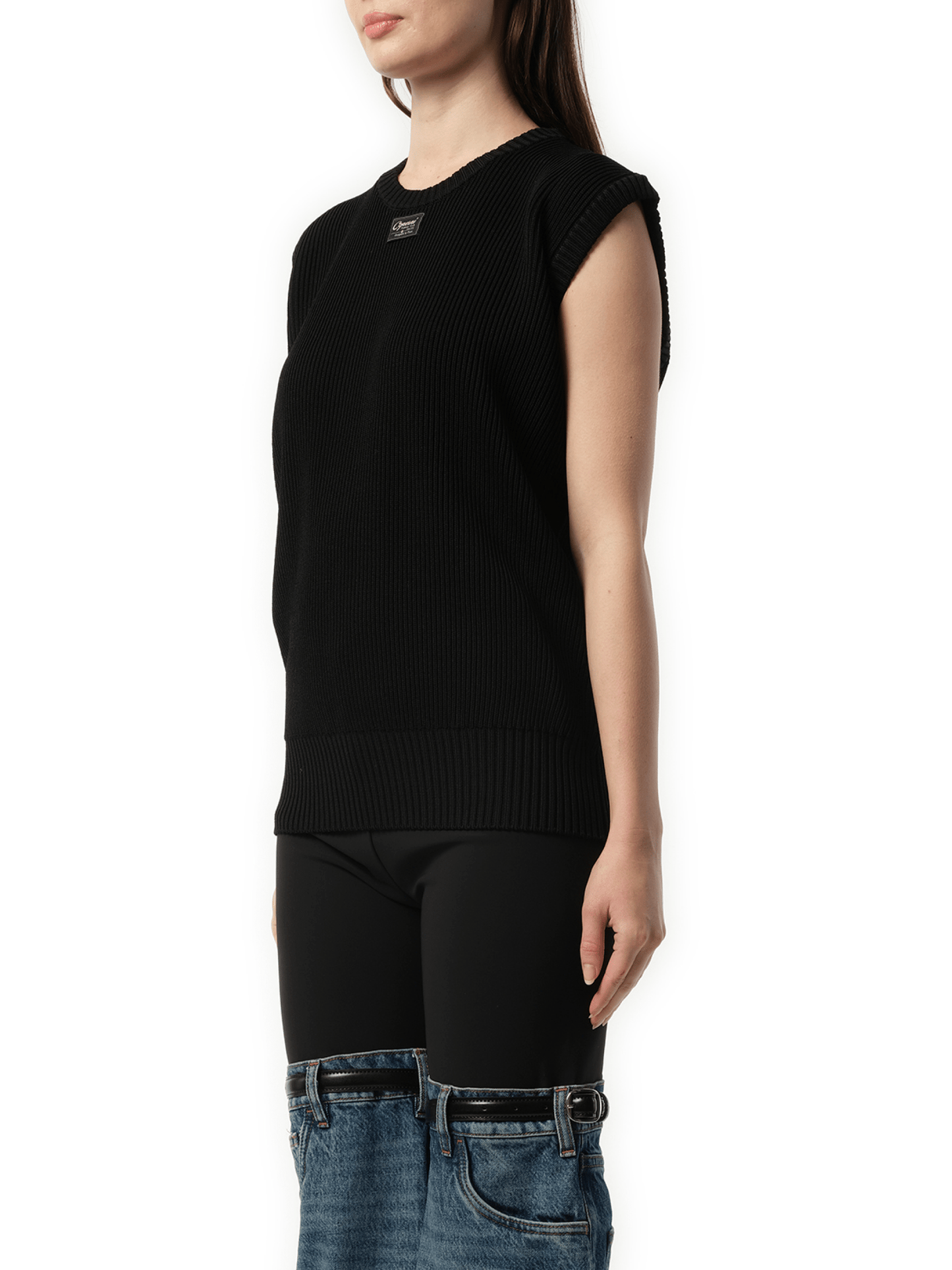 COPERNI Knitted Sleeveless Top (Black)