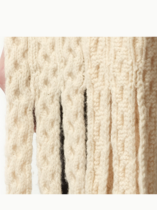 COPERNI Long Knitted Scarf (Beige)