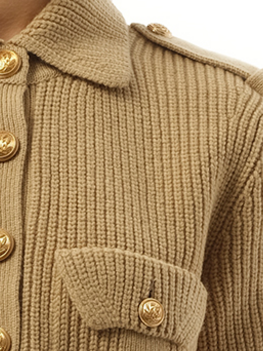 CHLOE Knit Cardigan (Smoky Beige)