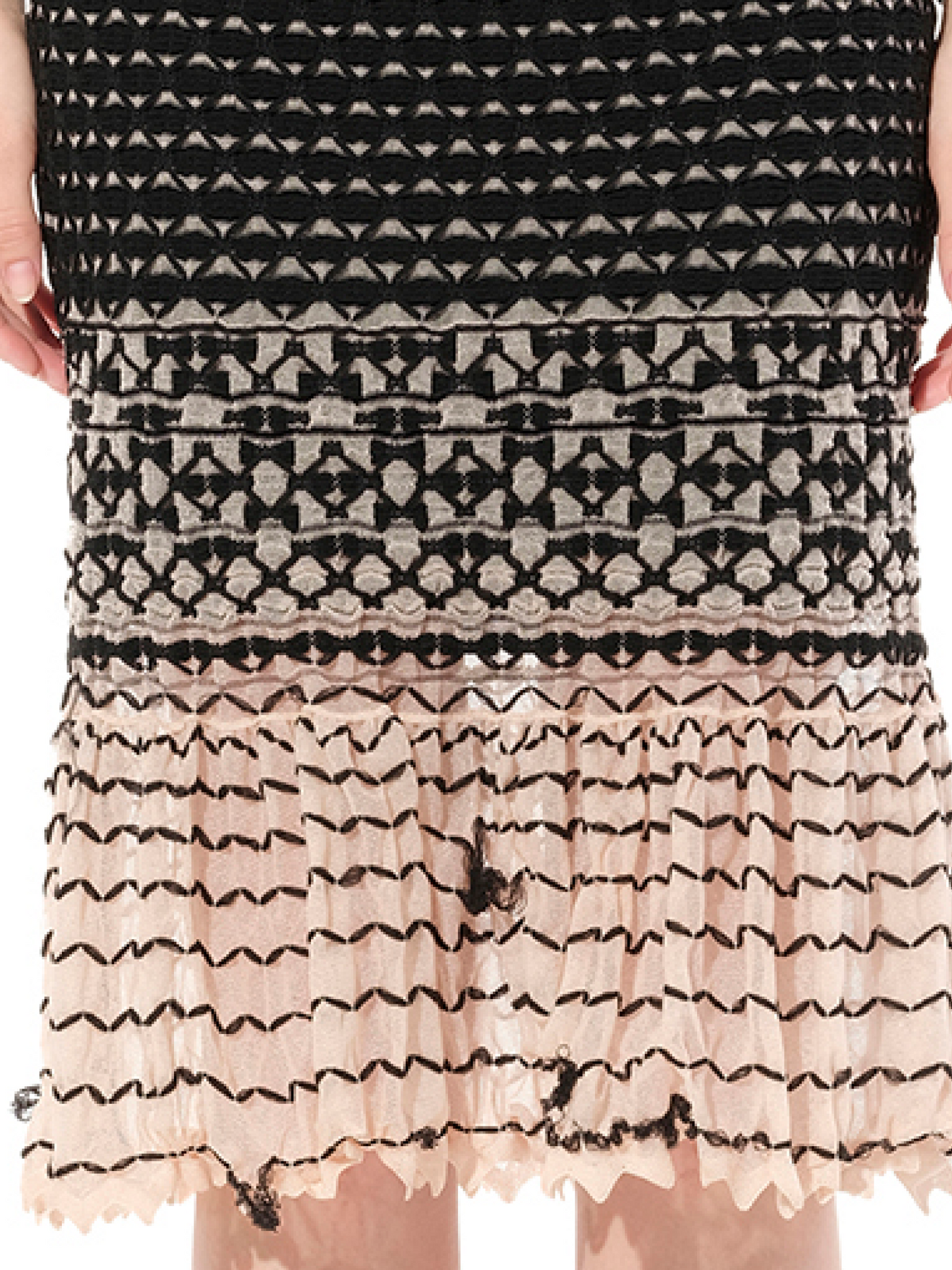 ALEXANDER MCQUEEN Criss Cross Dress (Black)
