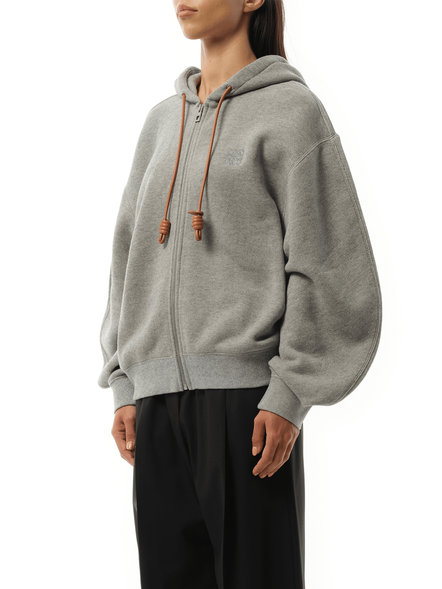 LOEWE Flamenco Zip Hoodie (Grey)