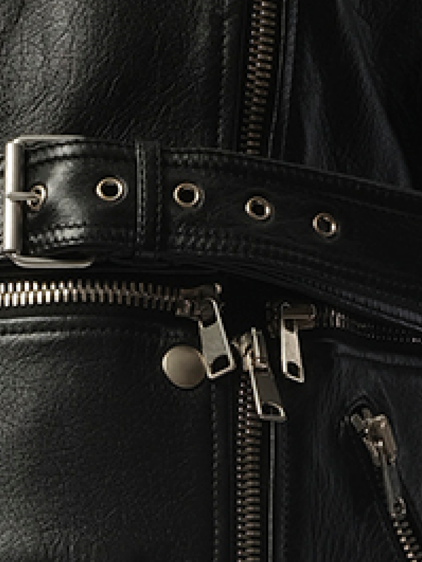 ALEXANDER MCQUEEN Zip Dt Biker (Black)