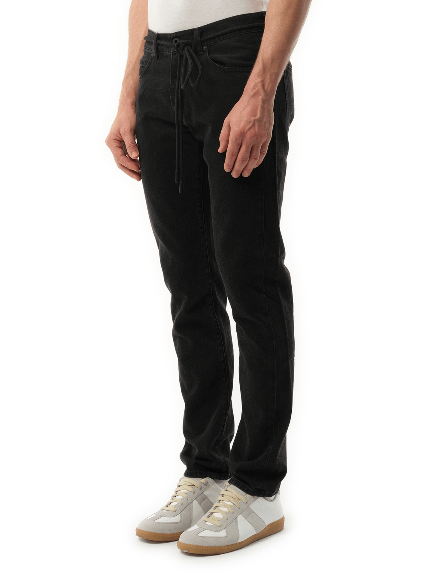 OFF-WHITE E.M Slim Jeans (Black)