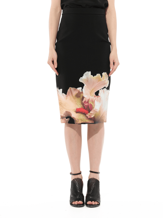 Image of a model wearing Skirts. Productname: GIVENCHY Skirt in Black colour by brand - GIVENCHY