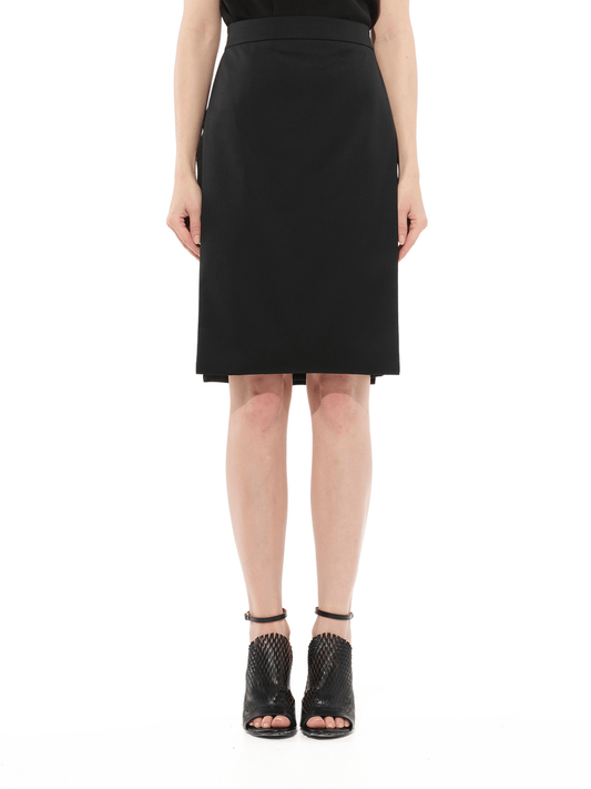 Image of a model wearing Skirts. Productname: GIVENCHY Skirt in Black colour by brand - GIVENCHY