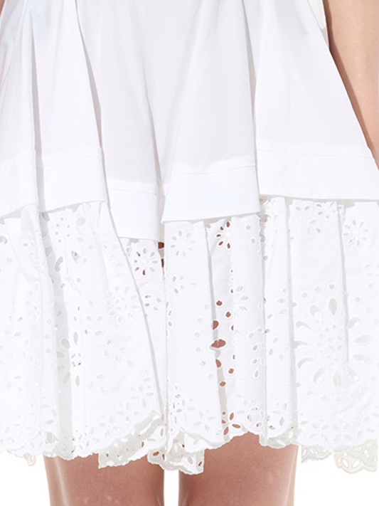 ALEXANDER MCQUEEN Mini Skirt (White)