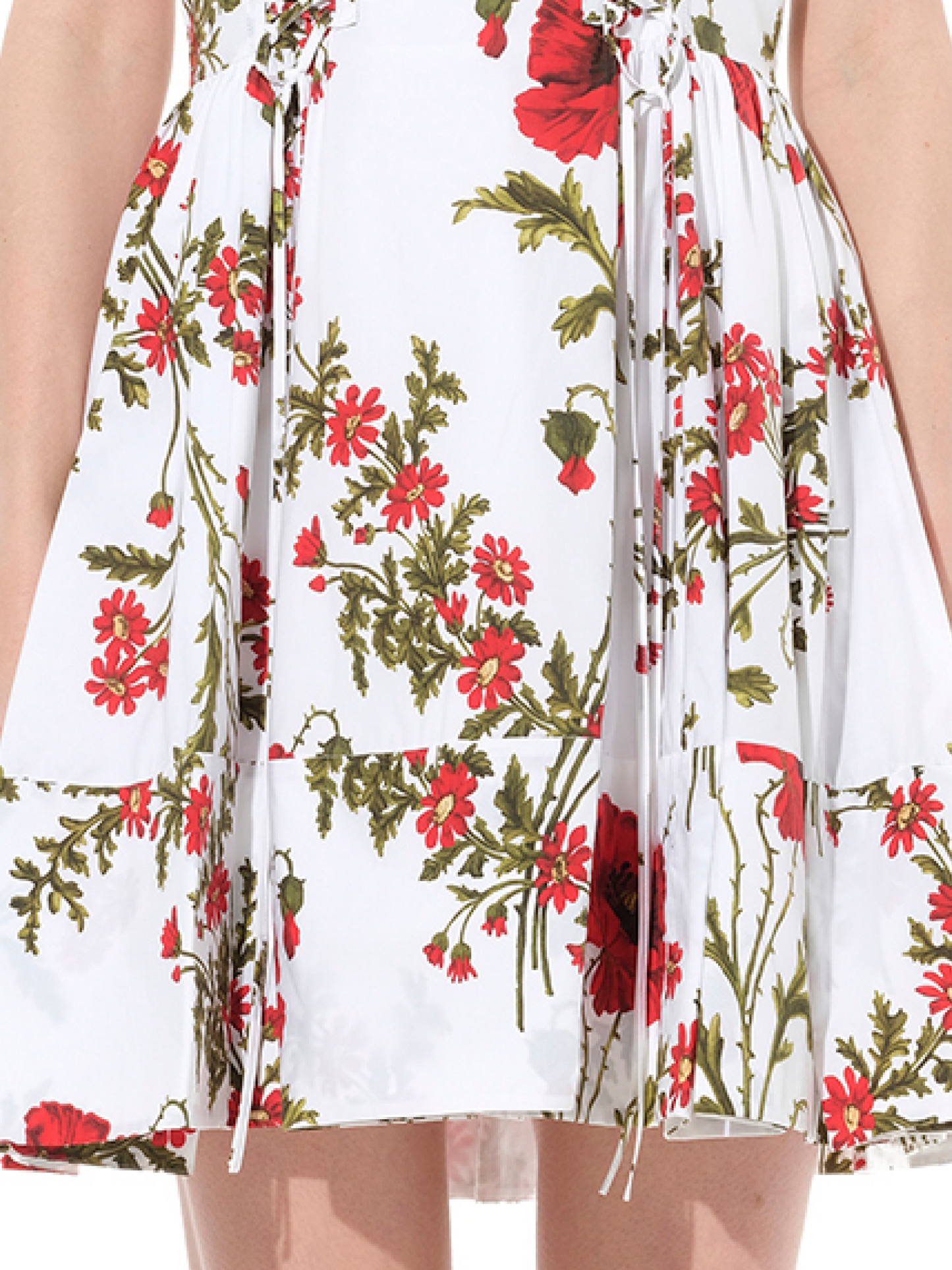 ALEXANDER MCQUEEN Poppy Laced Mini Dress (White)