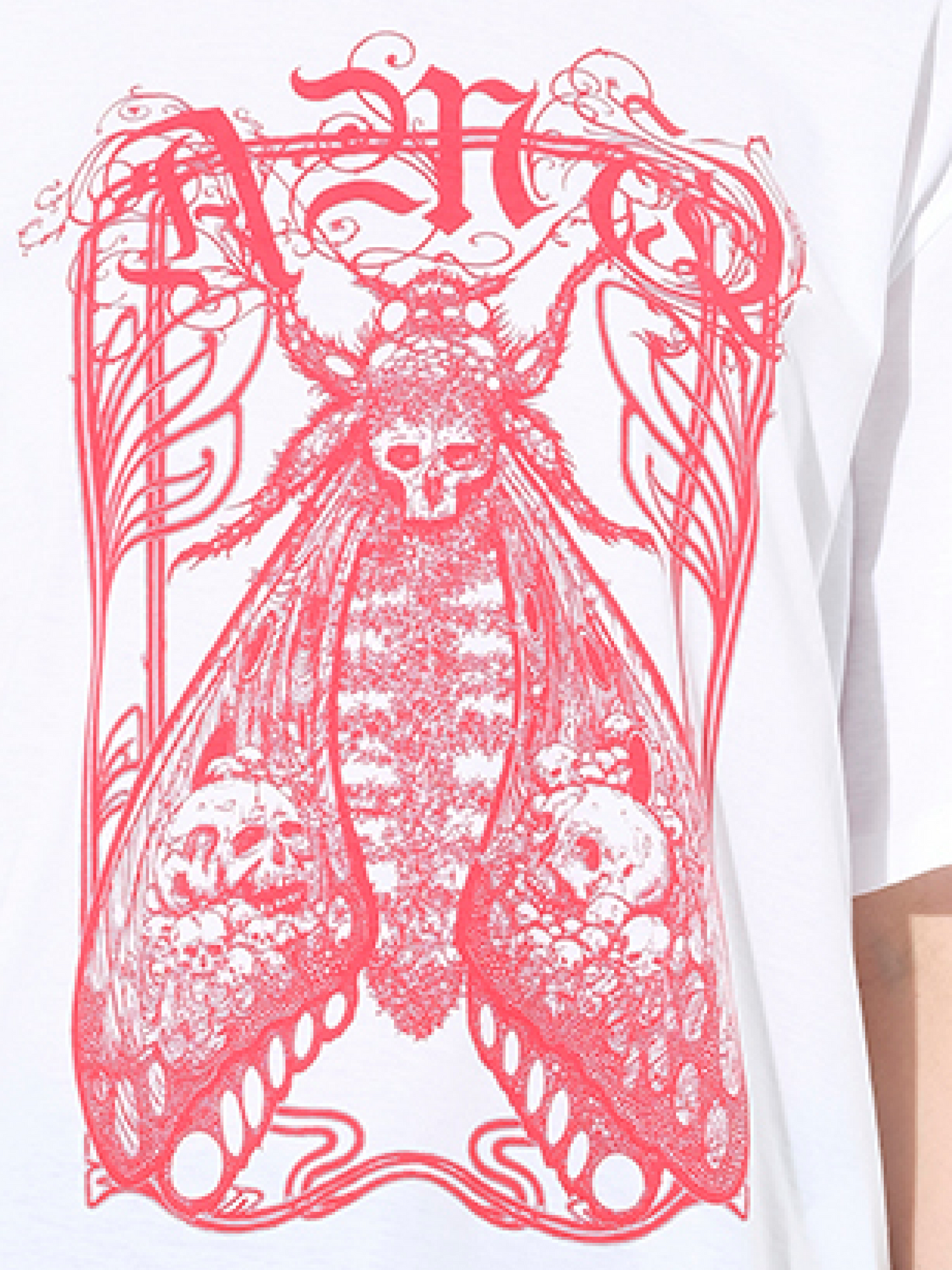 ALEXANDER MCQUEEN Moth Oversize T-Shirt (White)