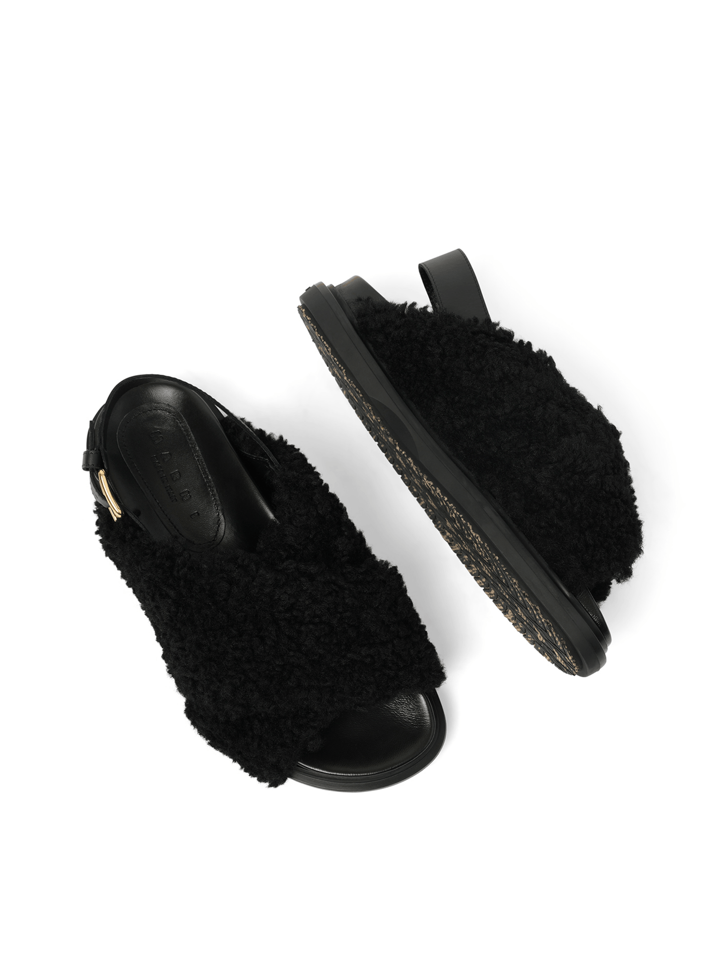 MARNI Fussbett Incrocioco Sandals (Black)