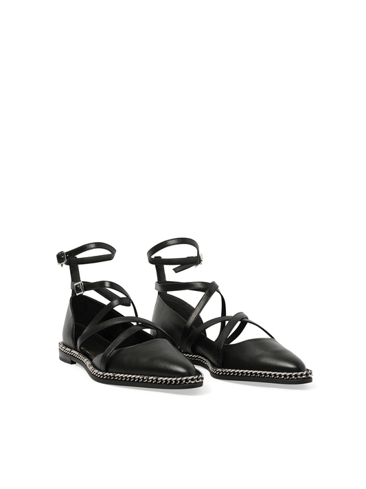LANVIN Laced Ballerina (Black)