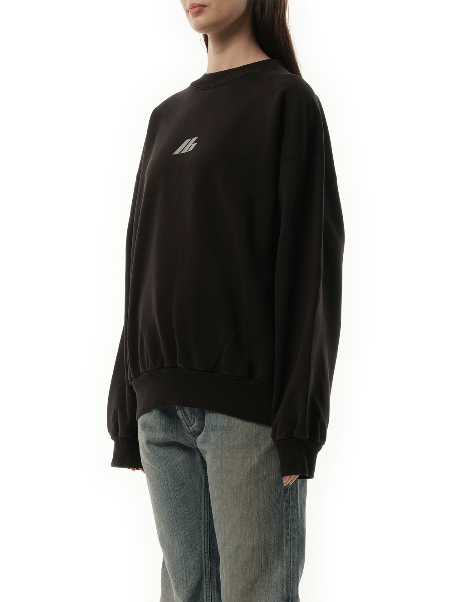 BALENCIAGA Activewear Logo Medium Fit Sweatshirt (Black)