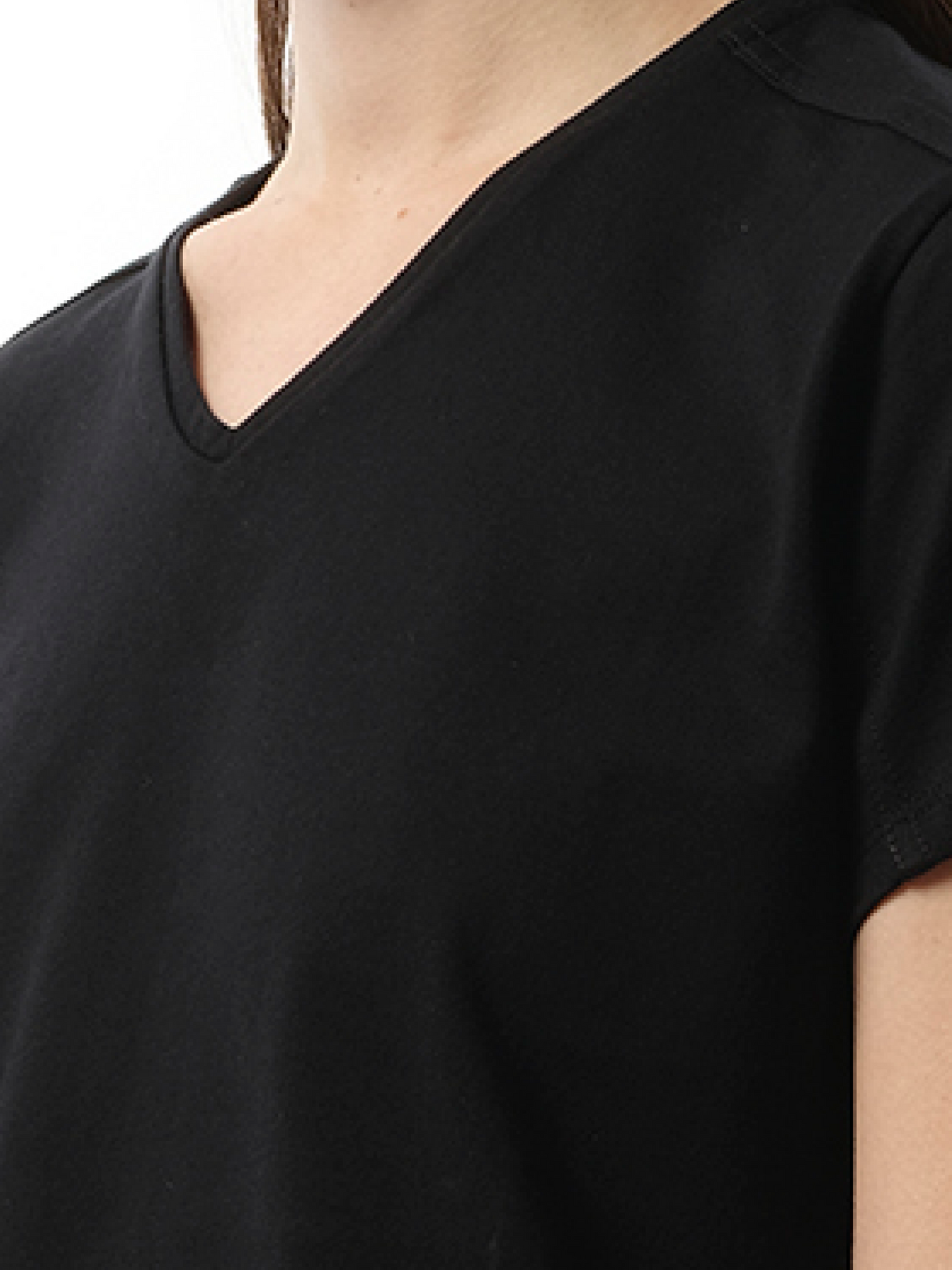 FAX COPY EXPRESS V-Neck Short Sleeve T-Shirt (Black)