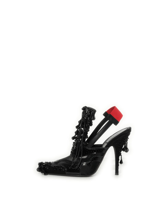 Image of Shoes. Productname: GIVENCHY Show Sling Pump in BLACK colour by brand - GIVENCHY