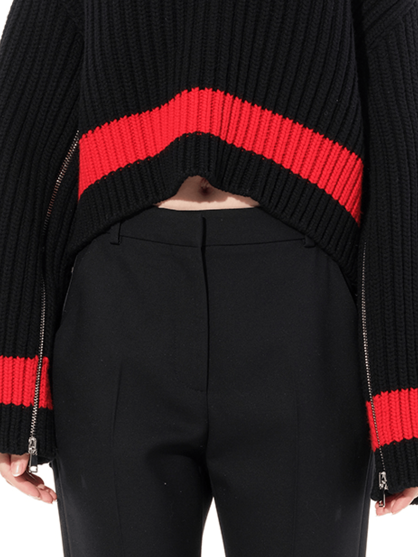 ALEXANDER MCQUEEN Chunky Rib Knitwear (Black)
