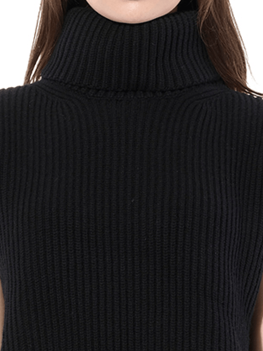 ALEXANDER MCQUEEN Turtle Neck Knitwear (Black)