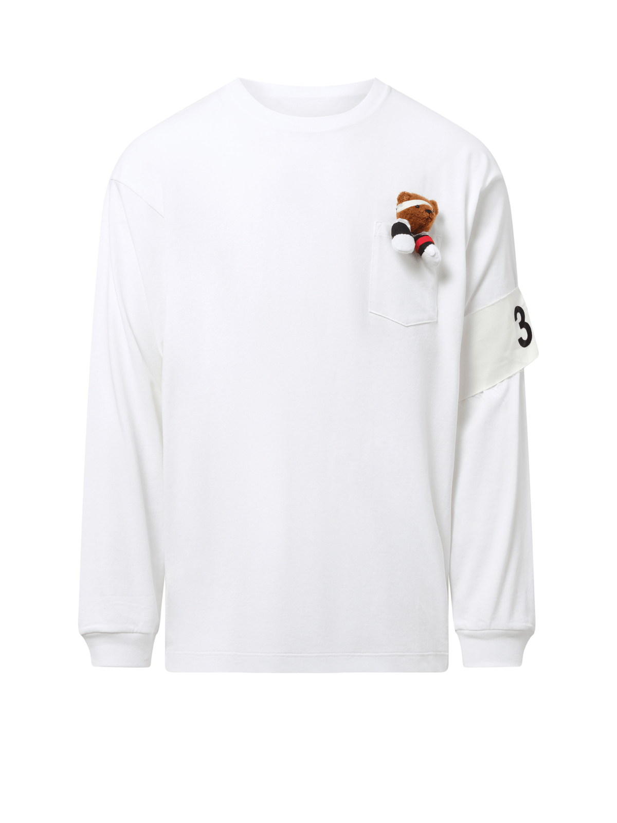 DOUBLET Support Group Long Sleeve T-Shirt (White)