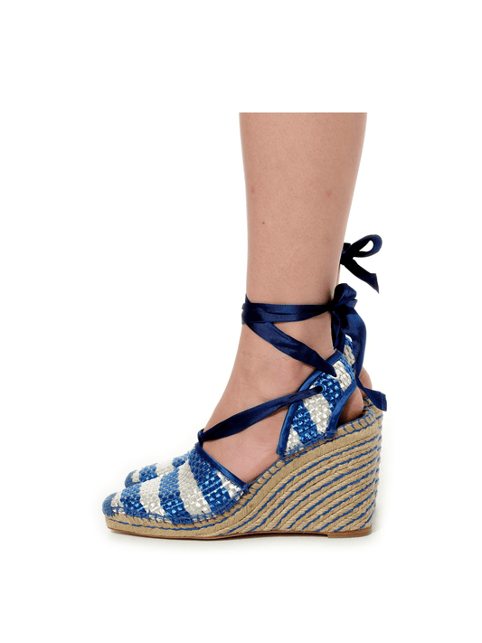 Image of Footwear. Productname: BALENCIAGA Lea Espadrille in BLUE colour by brand - BALENCIAGA