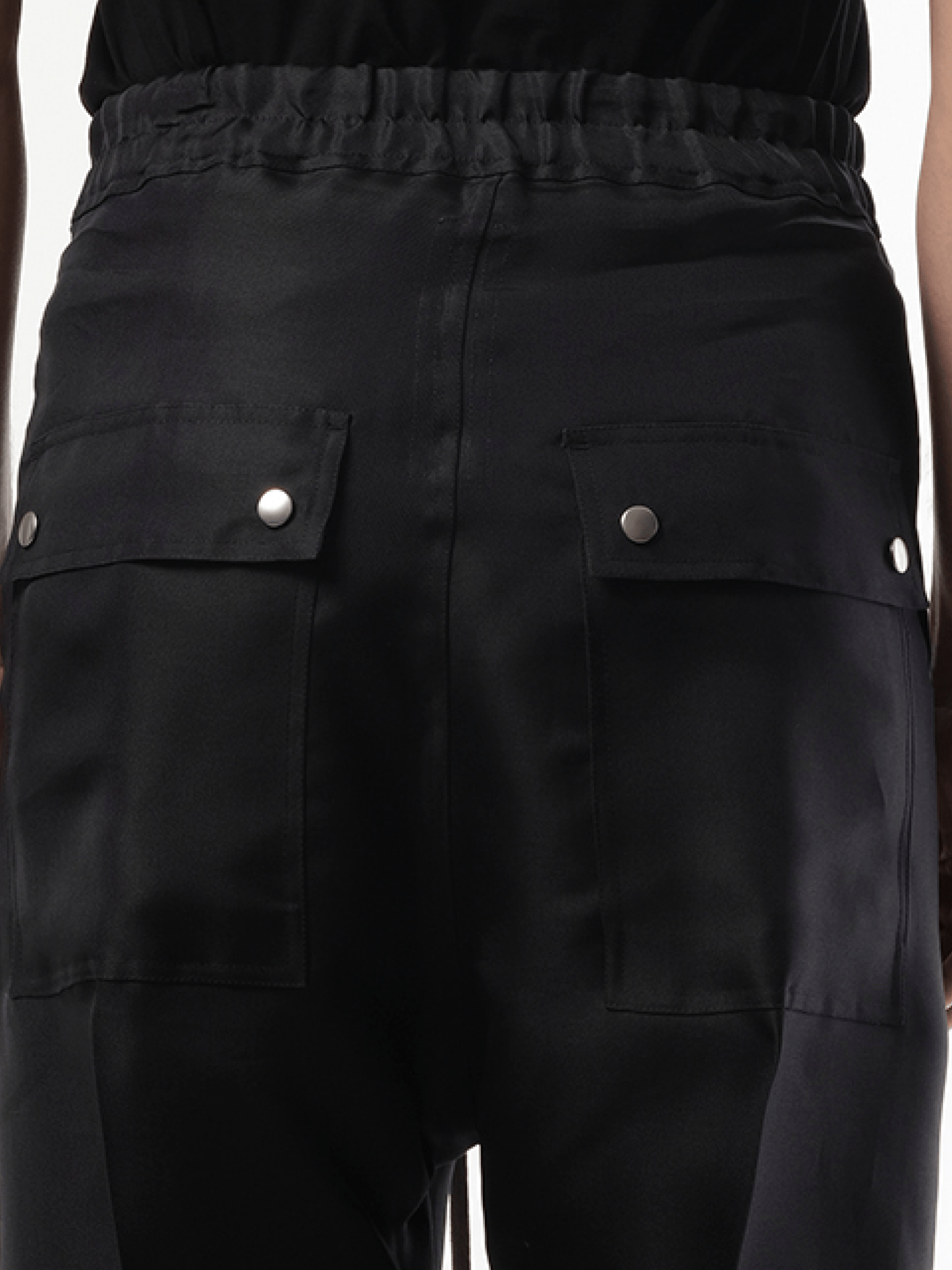 RICK OWENS Silk Wide Bela Pants (Black)