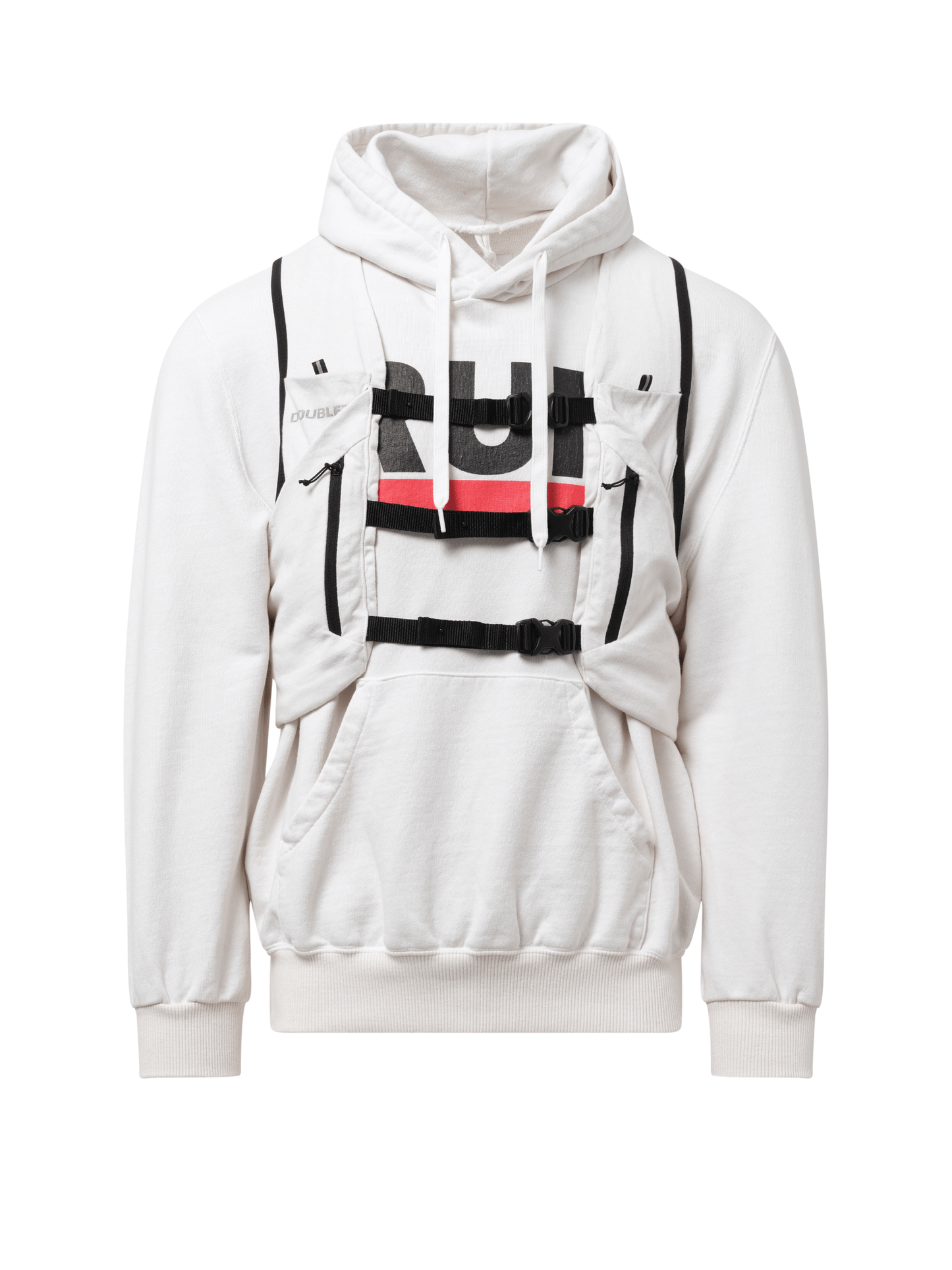 DOUBLET Trail Vest Hoodie (White)