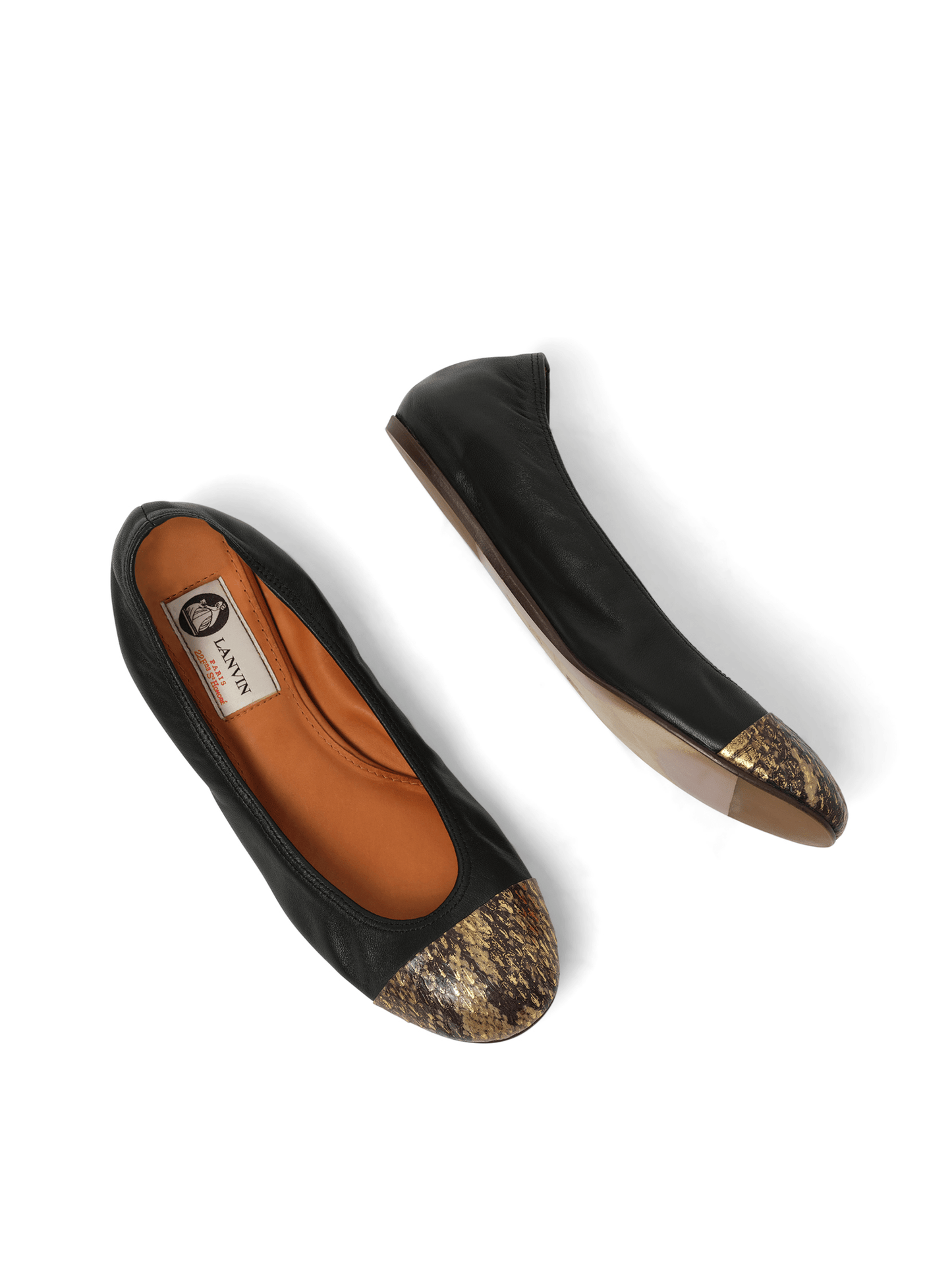 LANVIN Captoe Ballerina (Black)
