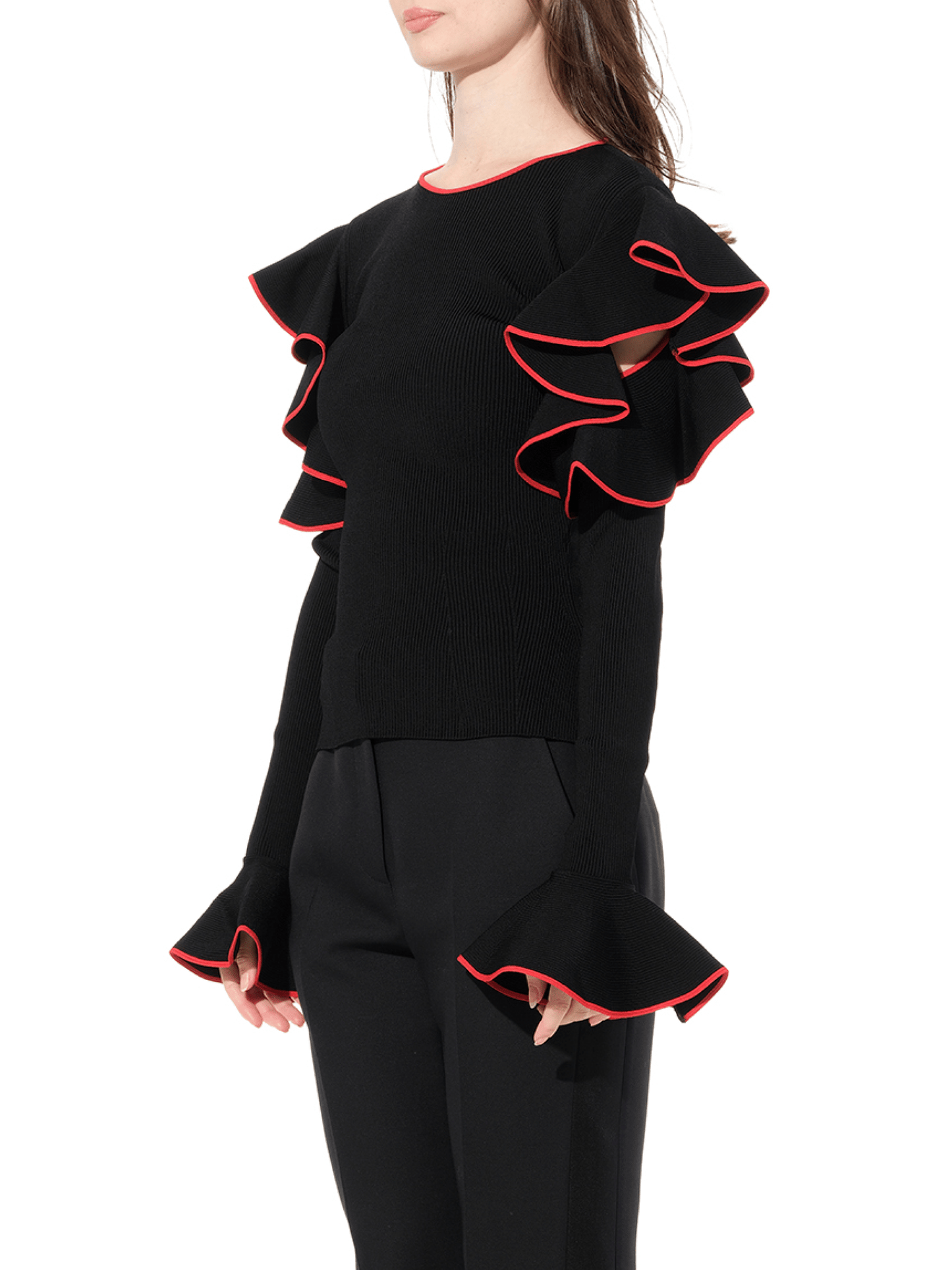 ALEXANDER MCQUEEN Longsleeve Knitwear (Black)