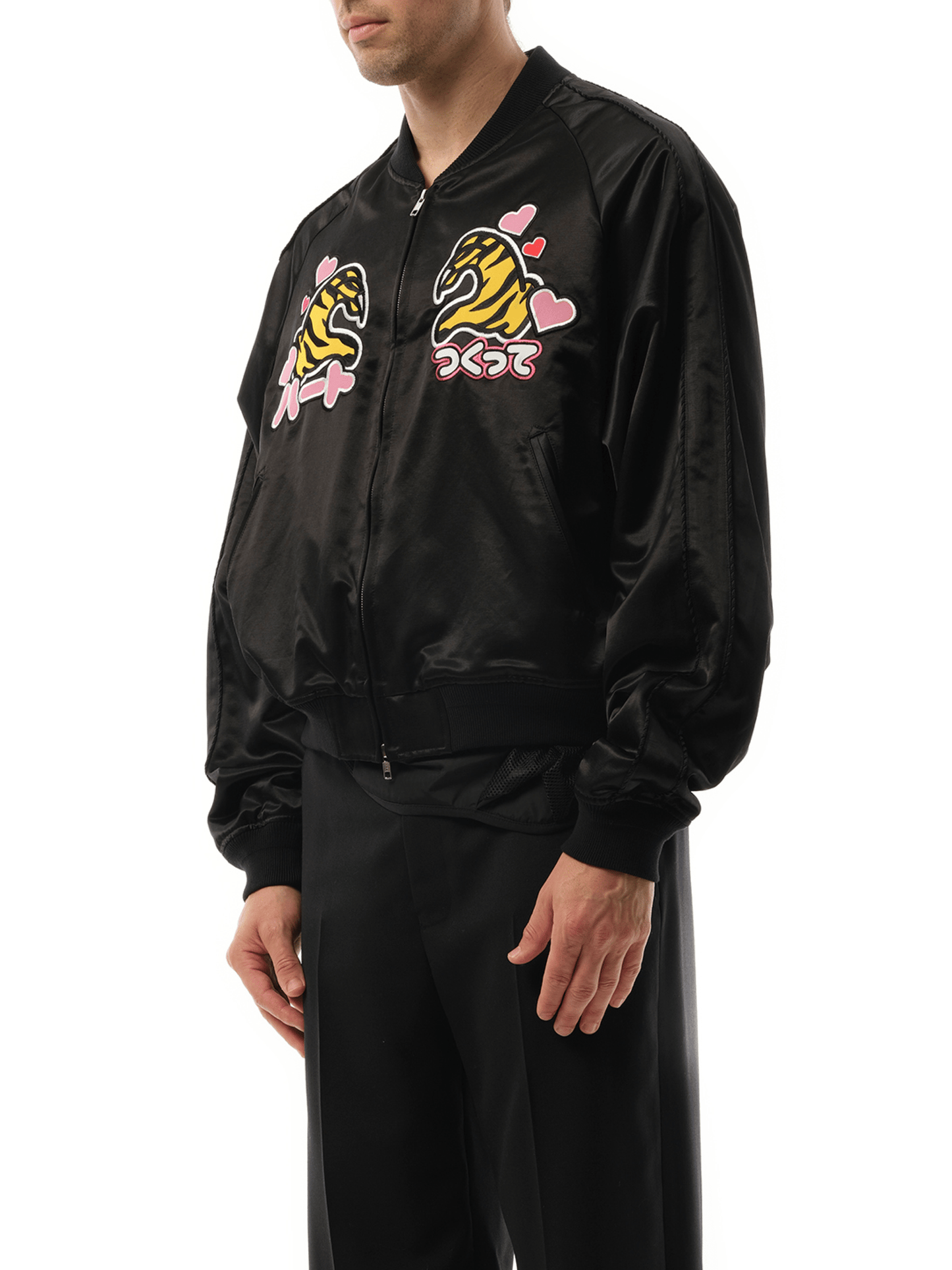 DOUBLET Tiger Fan-Service Souvenir Jacket (Black)