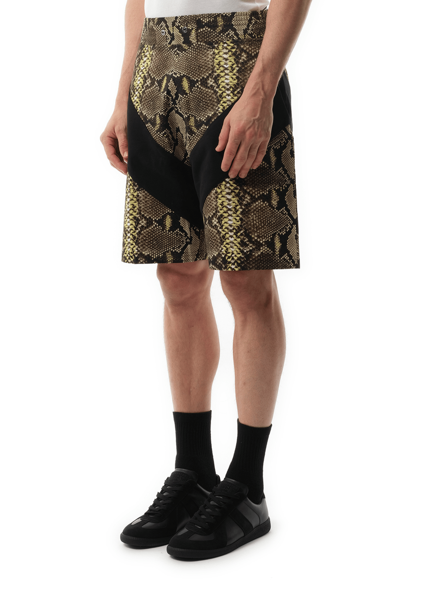 GIVENCHY Snake Print Bermuda (Beige)