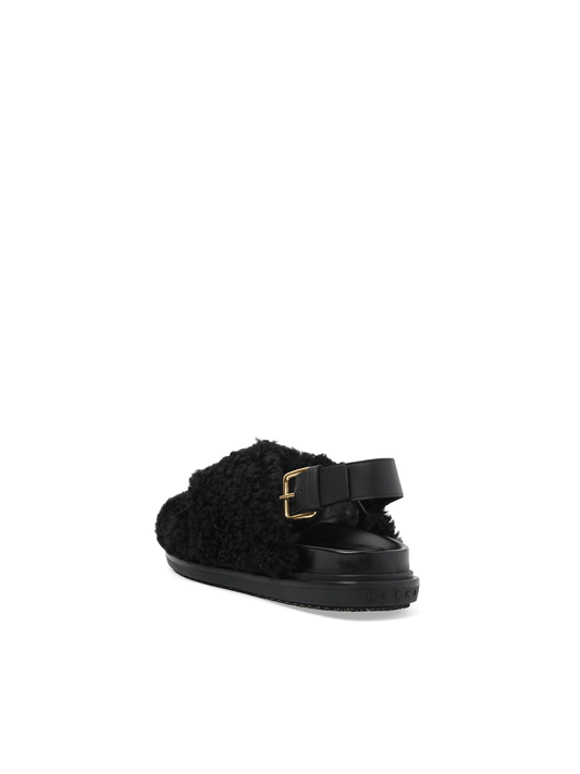 MARNI Fussbett Incrocioco Sandals (Black)